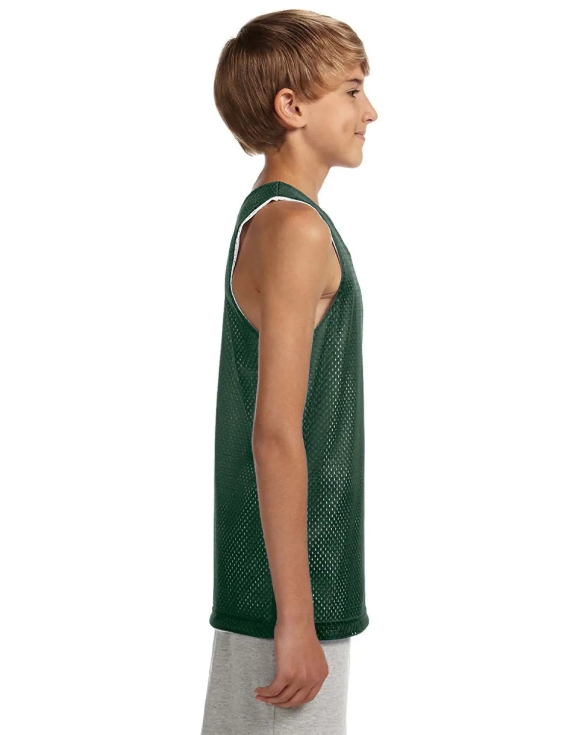 A4 N2206 Youth Reversible Mesh Tank