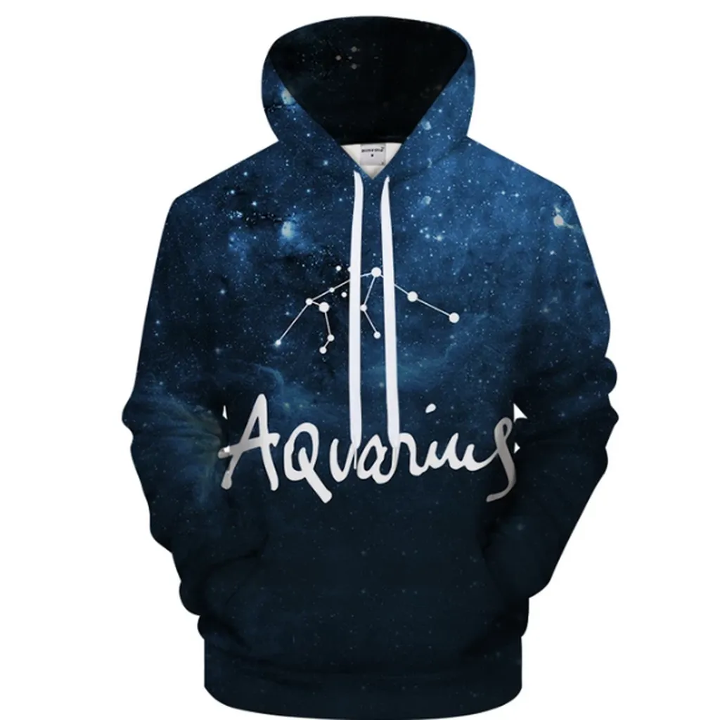 Aquarius - Jan 20 - Feb 18 3D Sweatshirt Hoodie Pullover