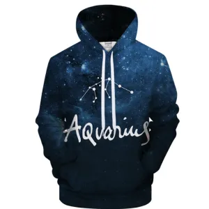 Aquarius - Jan 20 - Feb 18 3D Sweatshirt Hoodie Pullover