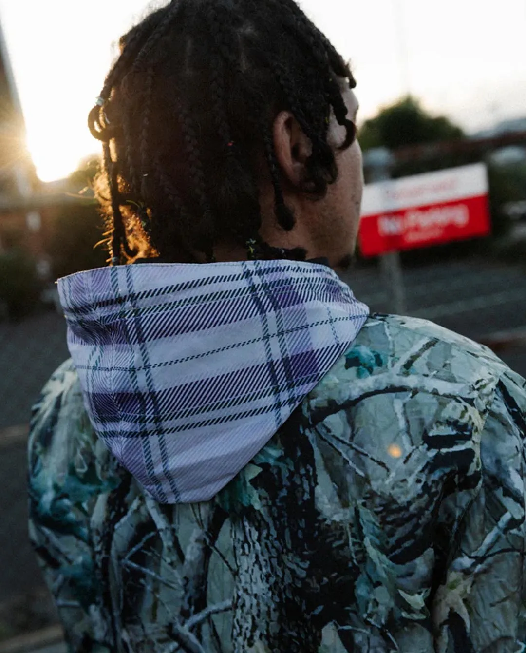 Arcade - Two-Tone Nylon Anorak - Camo/Plaid