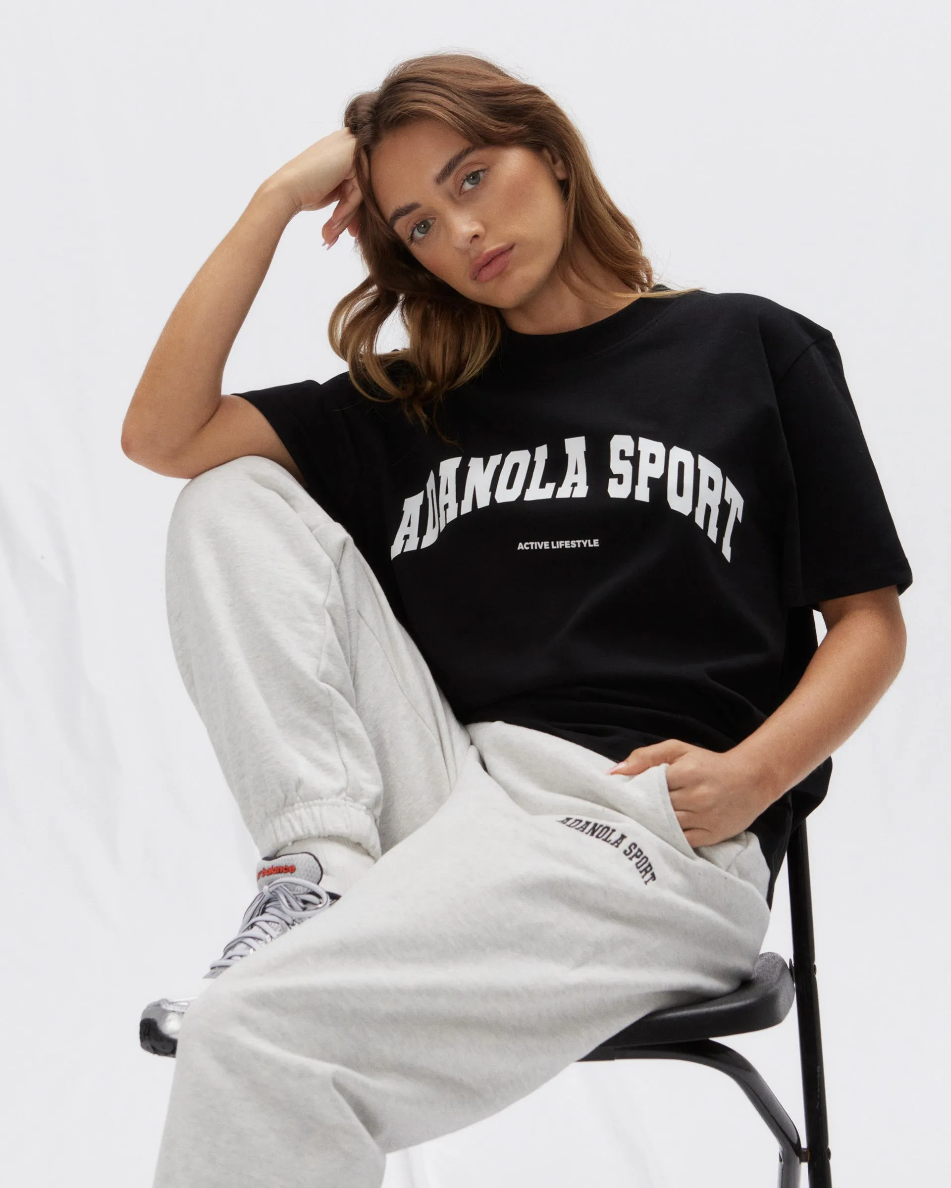 AS Short Sleeve Oversized T-Shirt - Black