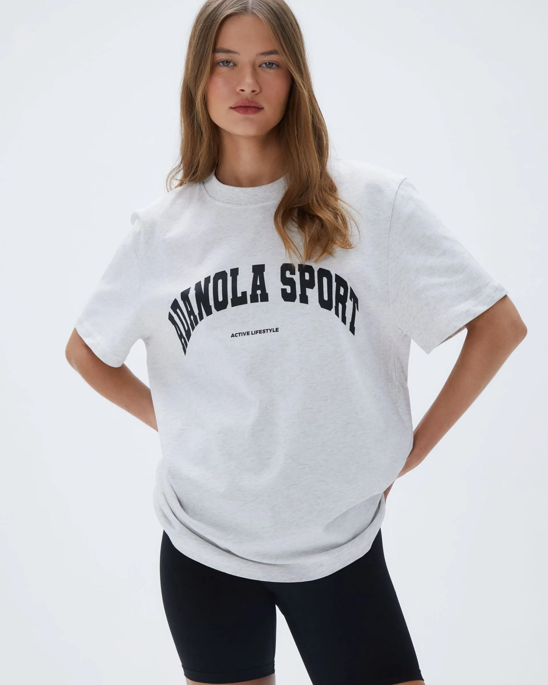 AS Short Sleeve Oversized T-shirt - Grey Melange