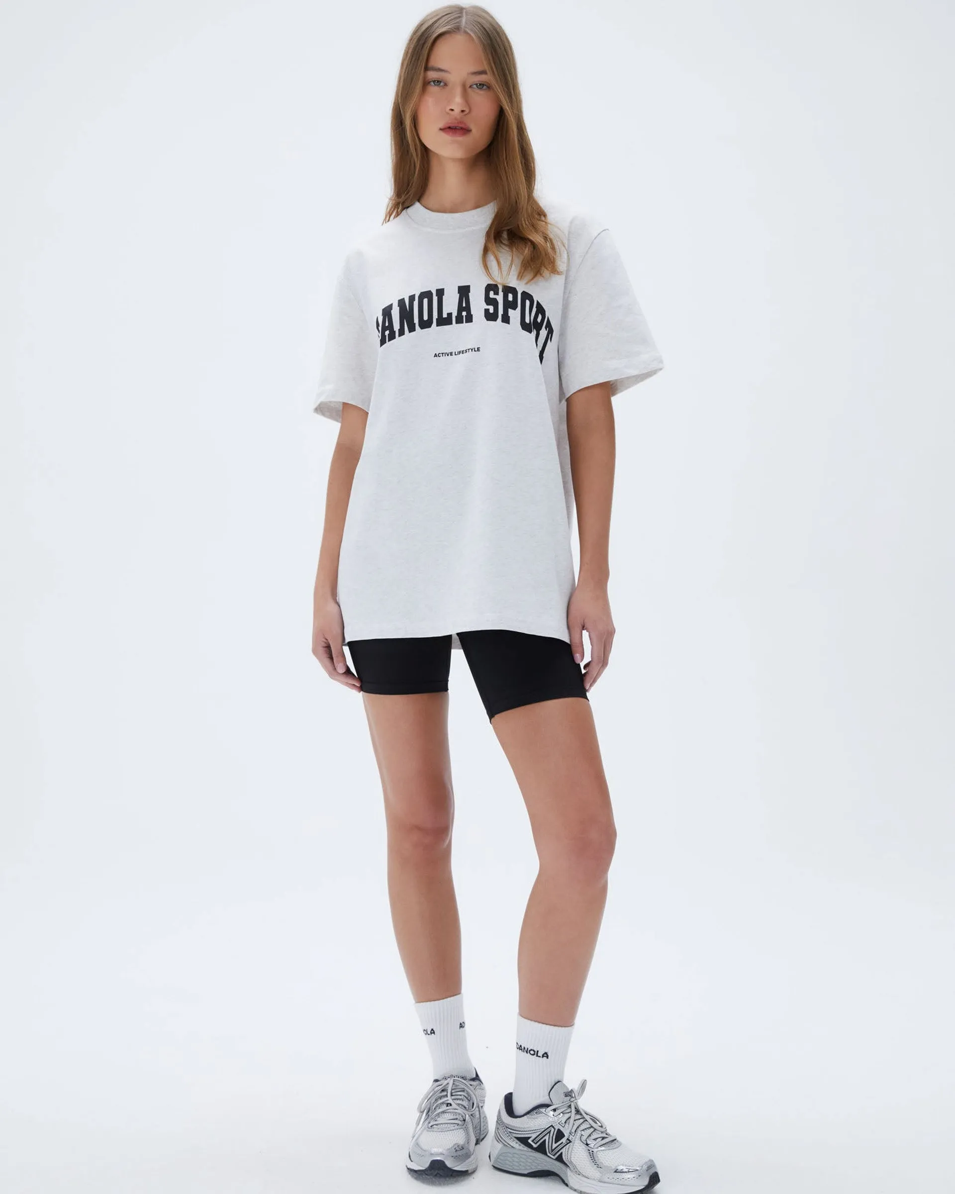 AS Short Sleeve Oversized T-shirt - Grey Melange
