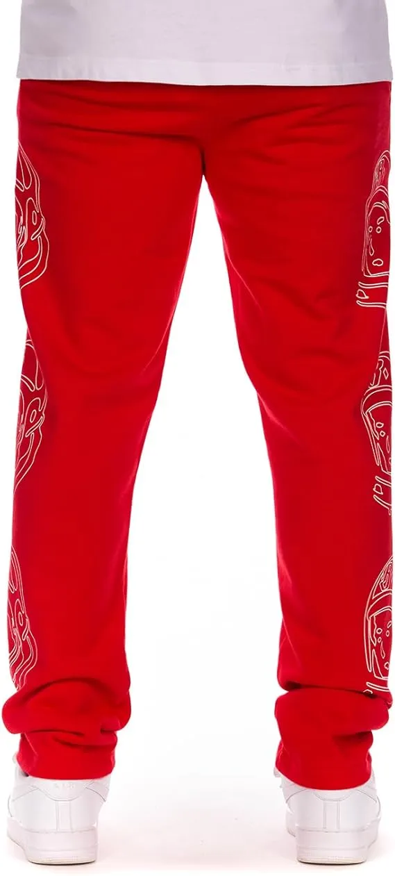 Billionaire Boys Club Clothing Men Sweatpants with Side Graphic - Elastic Waistband, Adjustable Drawstring