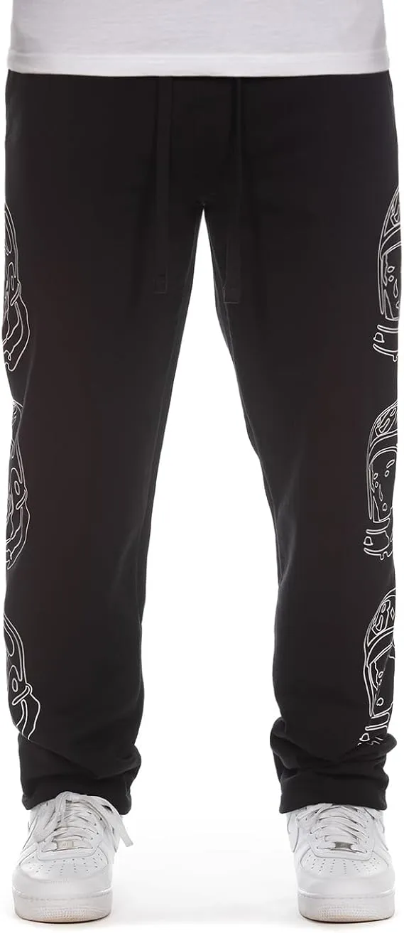 Billionaire Boys Club Clothing Men Sweatpants with Side Graphic - Elastic Waistband, Adjustable Drawstring