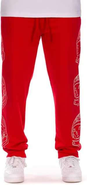 Billionaire Boys Club Clothing Men Sweatpants with Side Graphic - Elastic Waistband, Adjustable Drawstring