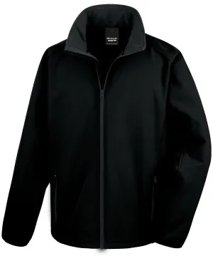 Black/Black - Core printable softshell jacket