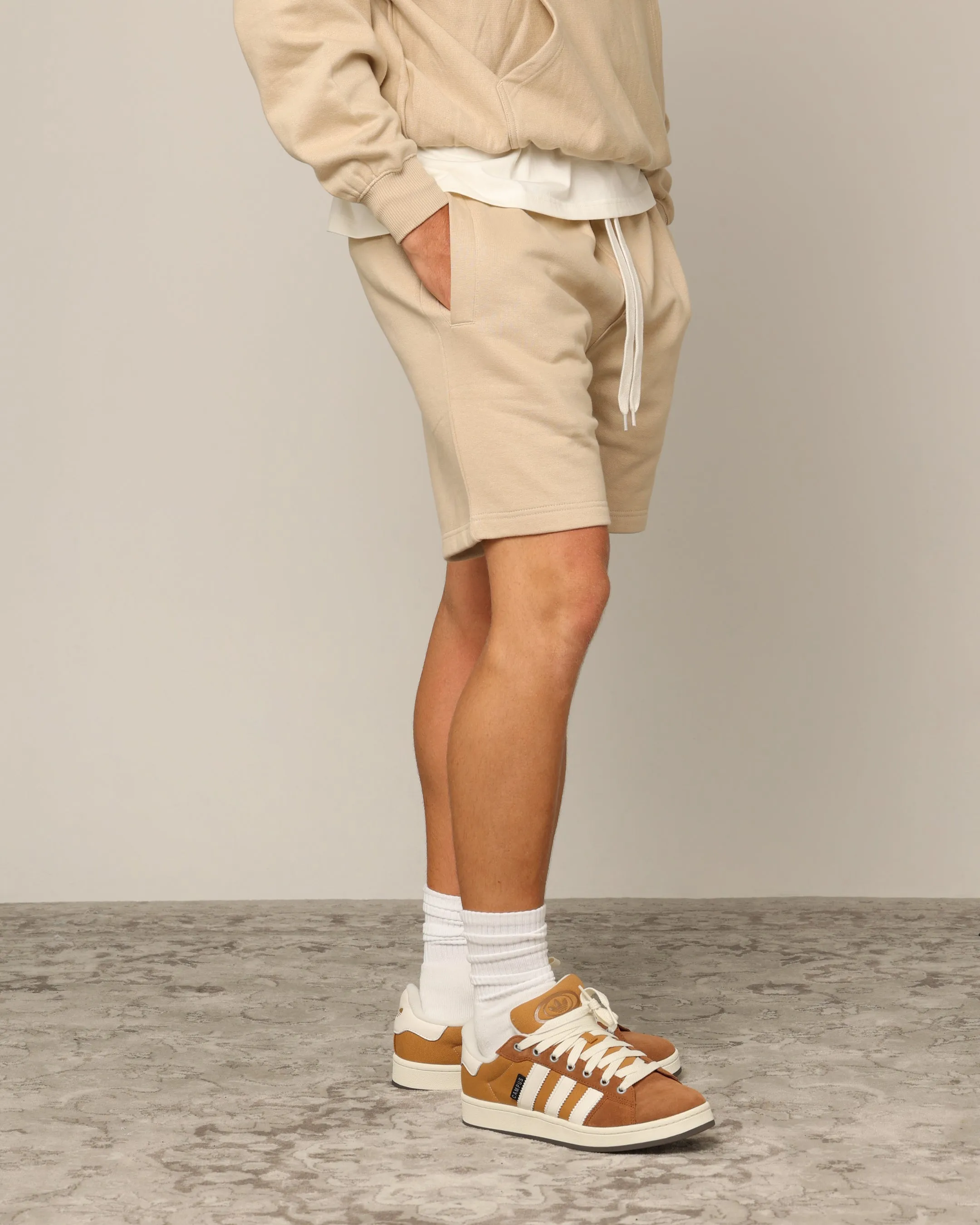 Carré Blanc Classic Sweat Shorts Stone