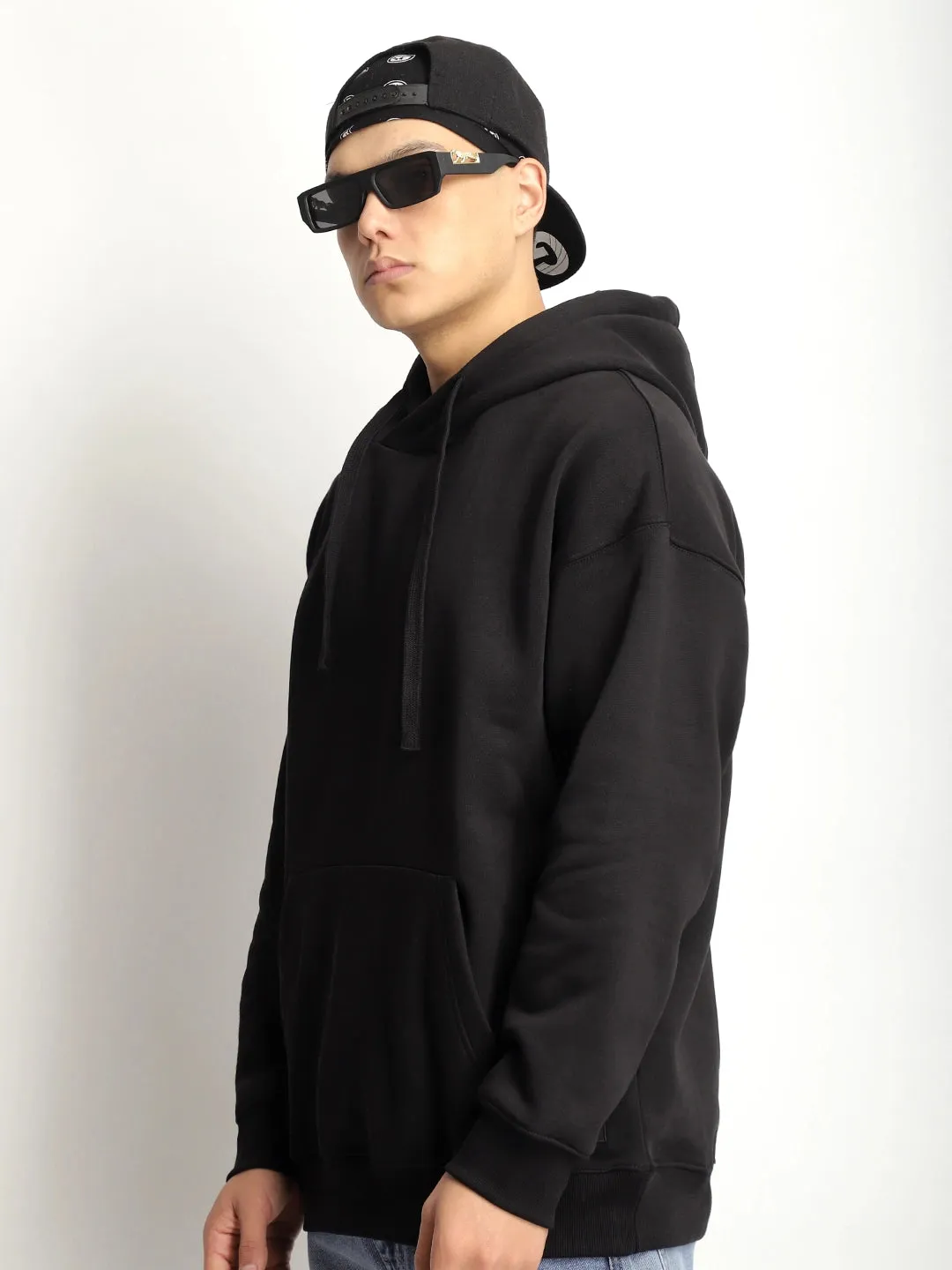 Cavendish Comfort Black Oversized Hoodie