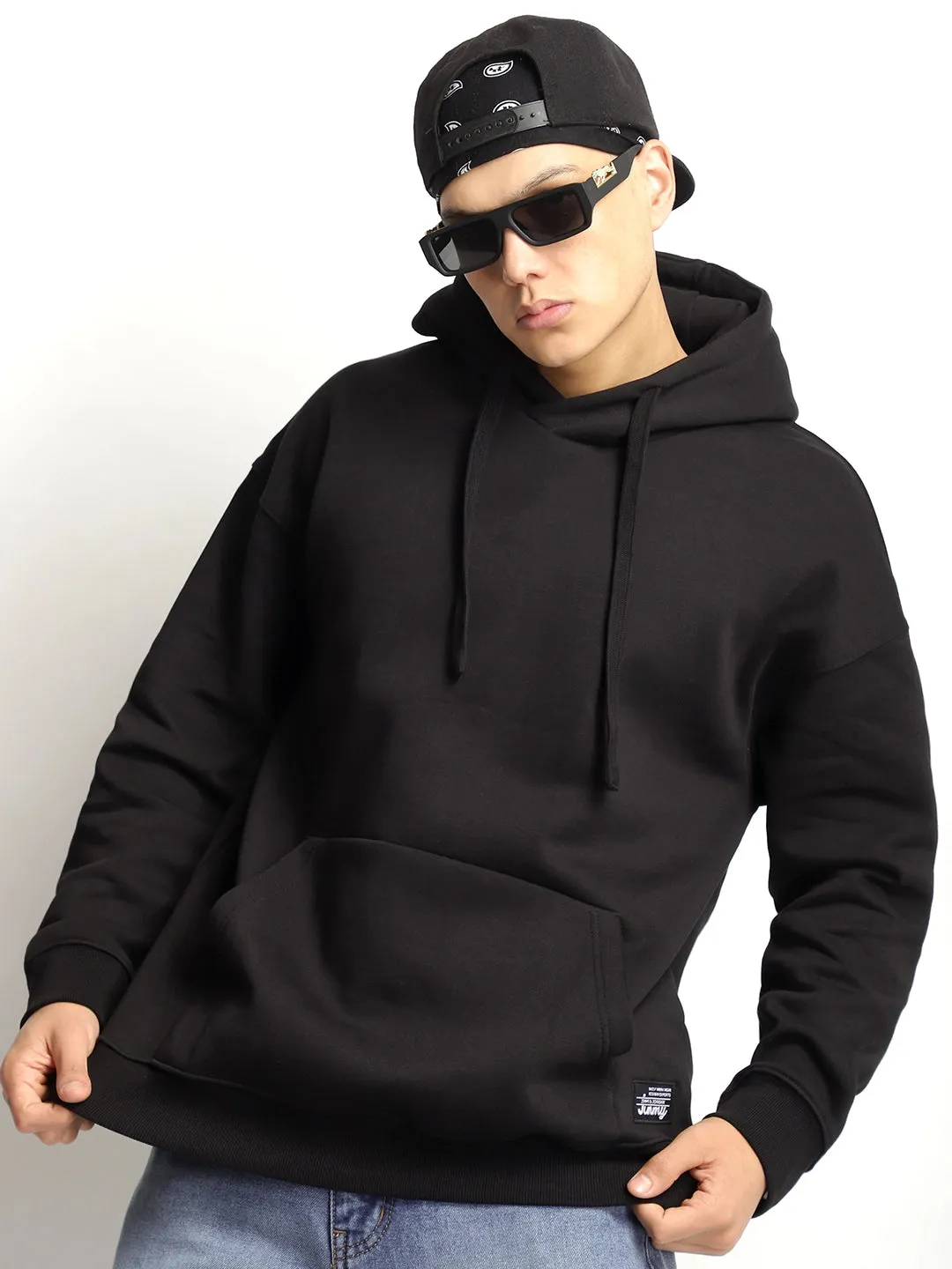 Cavendish Comfort Black Oversized Hoodie