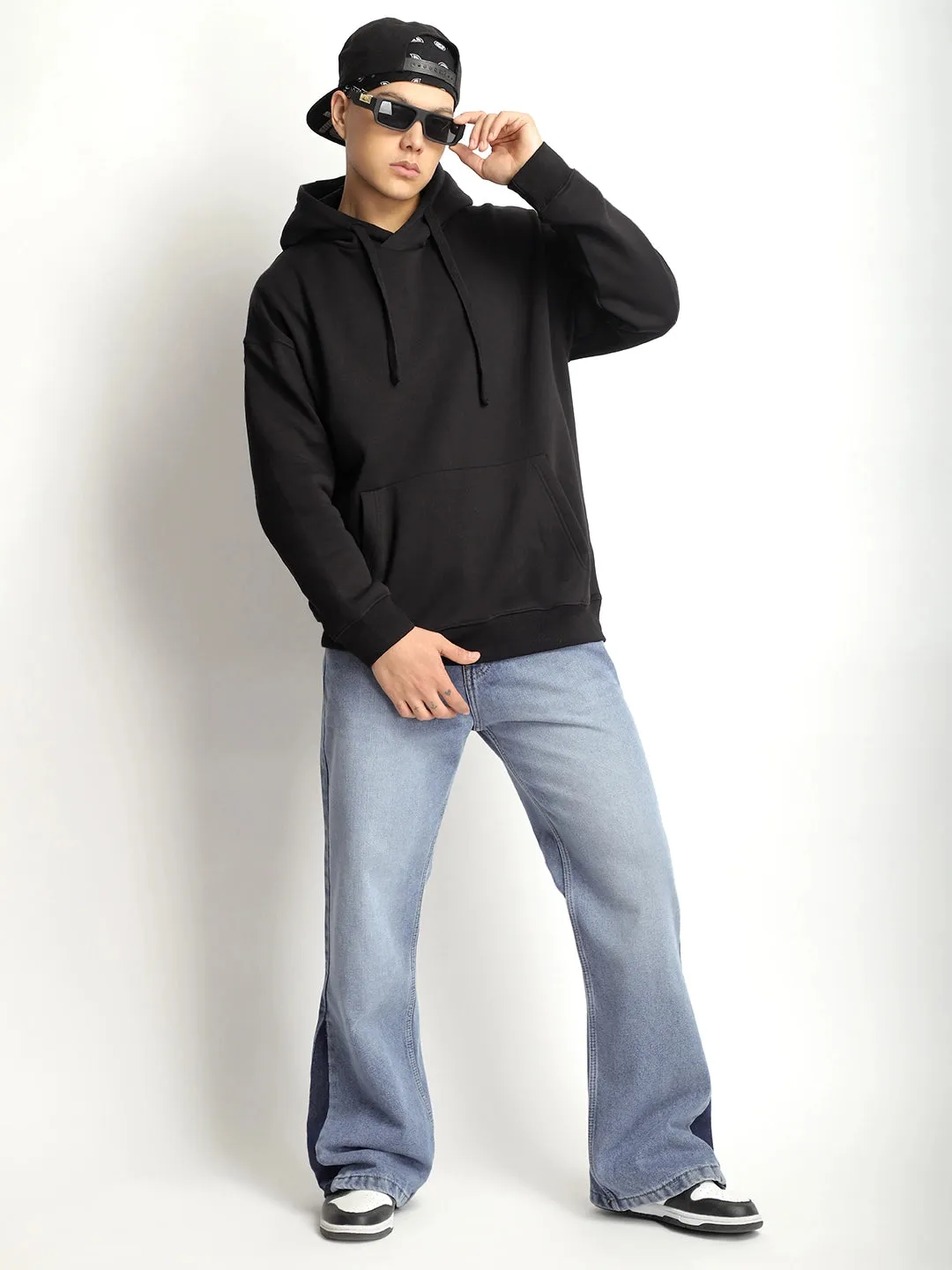 Cavendish Comfort Black Oversized Hoodie