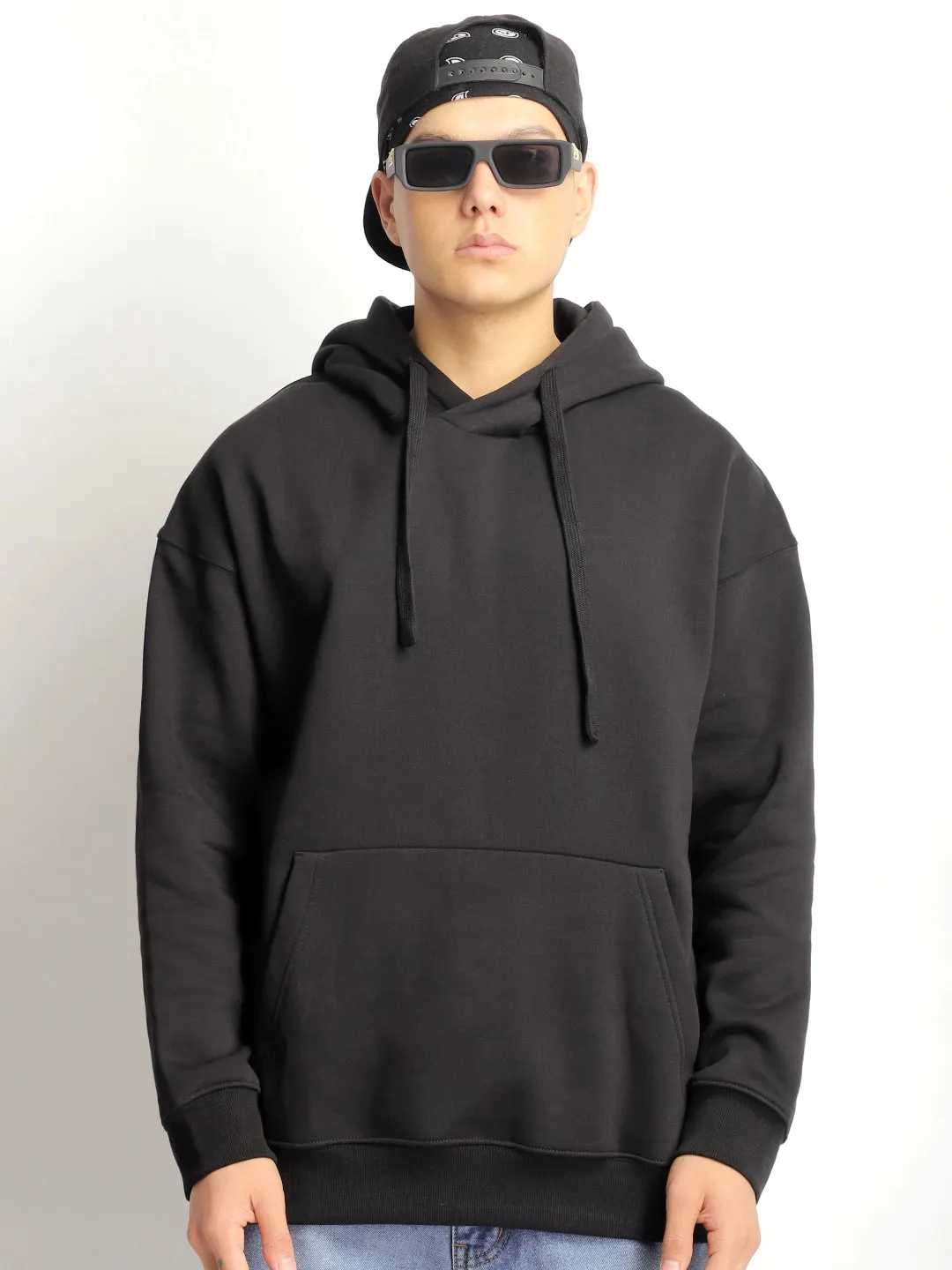 Cavendish Comfort Black Oversized Hoodie