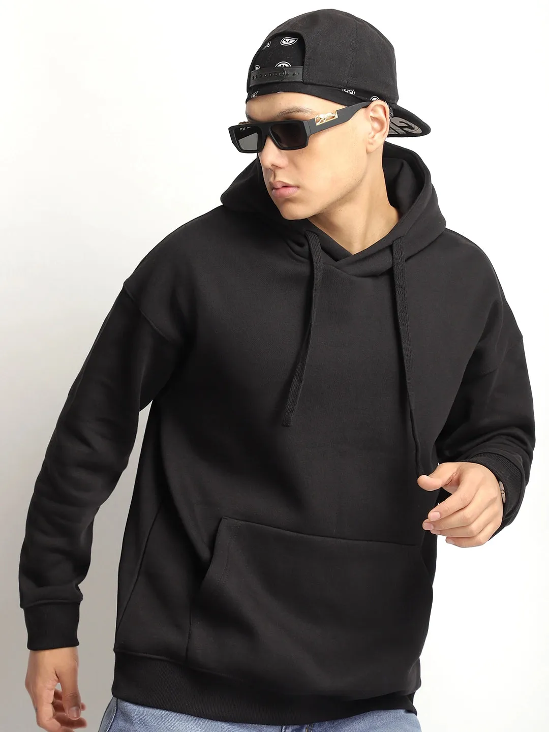 Cavendish Comfort Black Oversized Hoodie