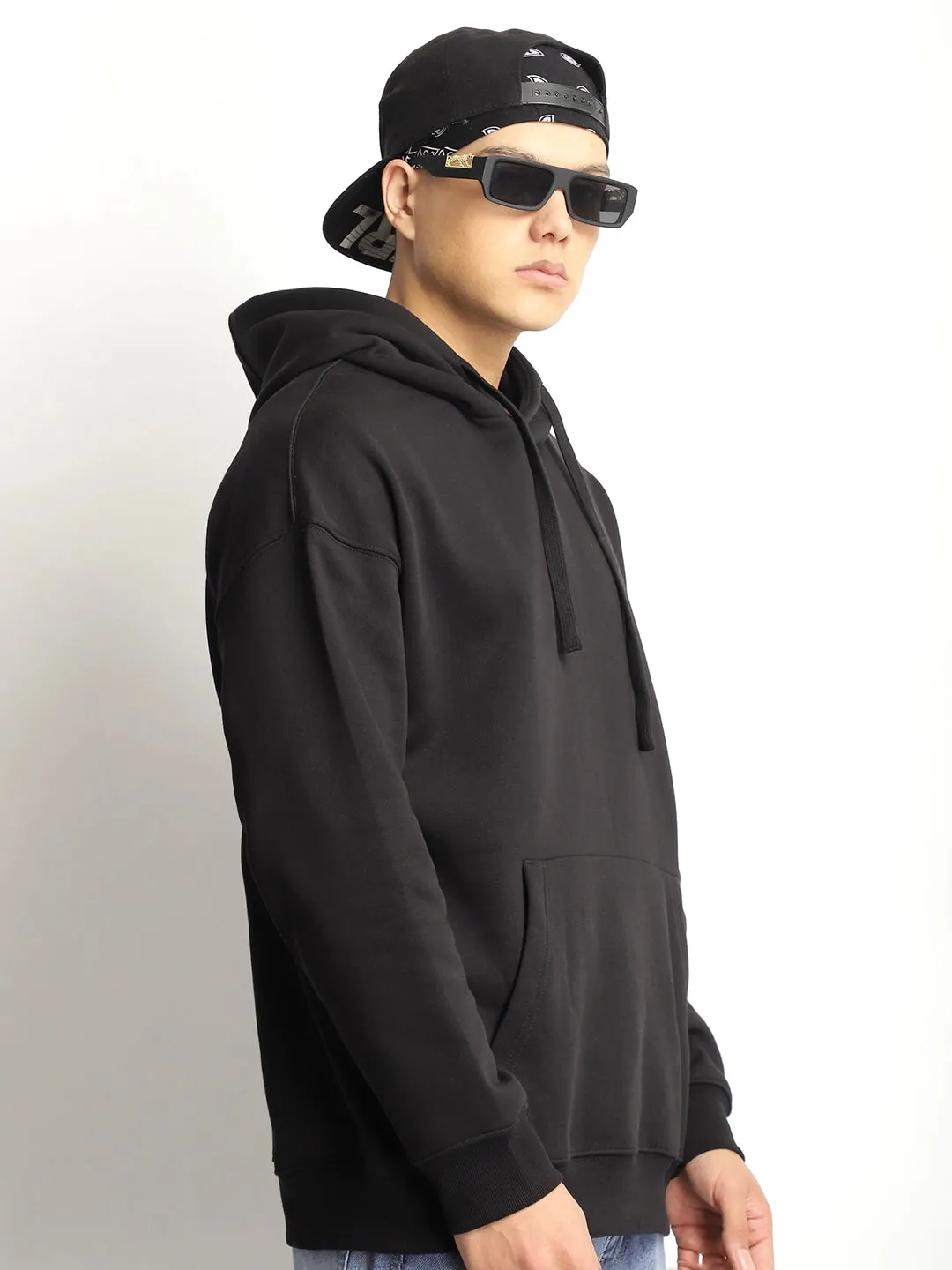 Cavendish Comfort Black Oversized Hoodie