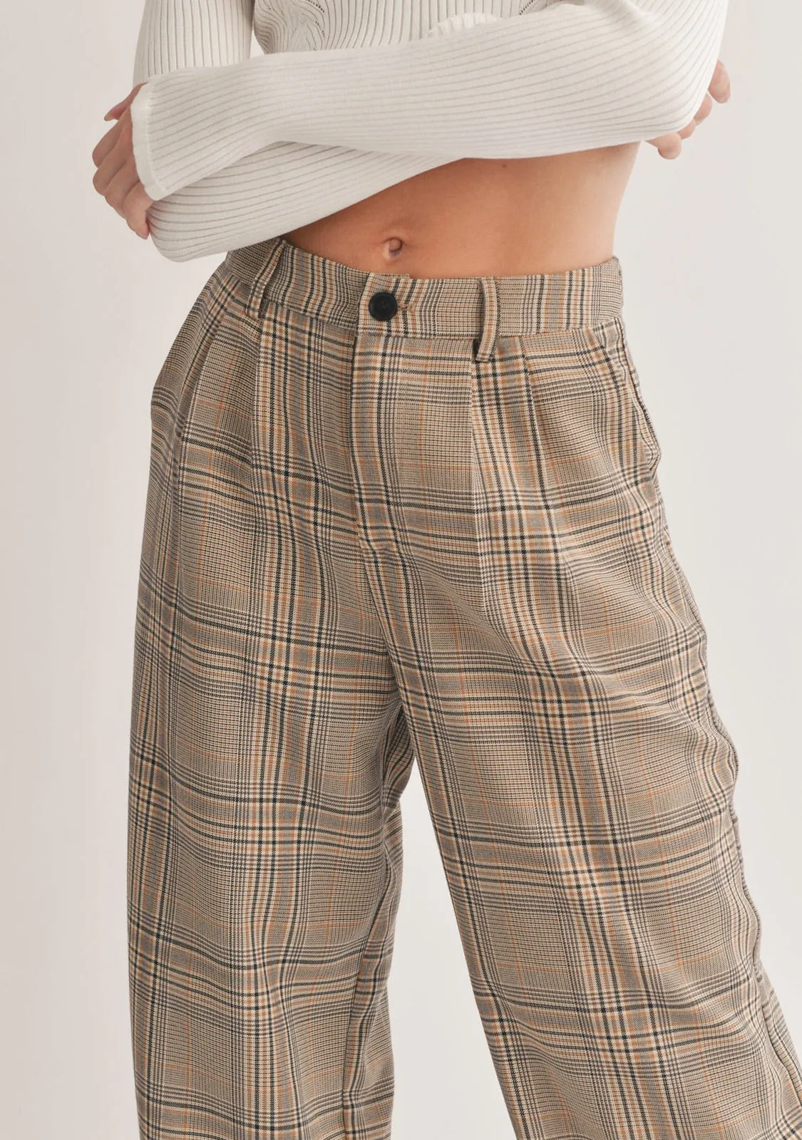 Checked Woven Pants
