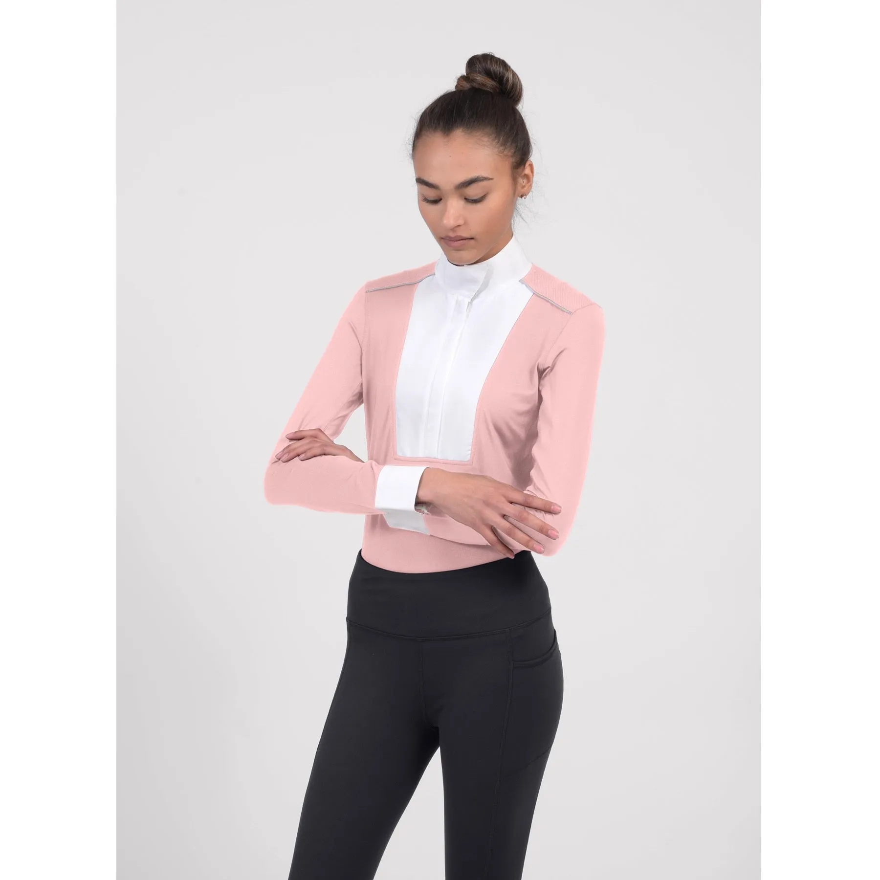 Chestnut Bay Sky Cool Liberty Ladies Show Shirt, Blush