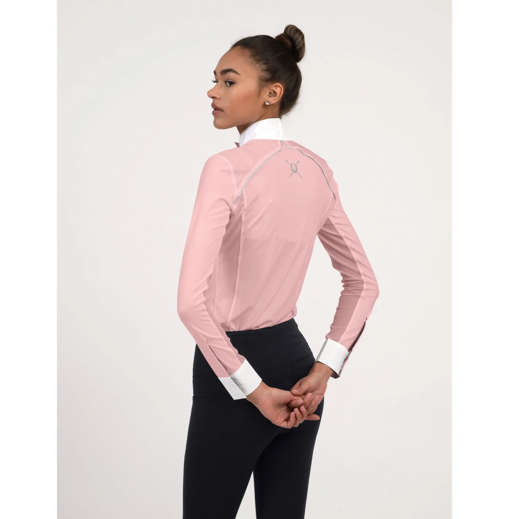 Chestnut Bay Sky Cool Liberty Ladies Show Shirt, Blush