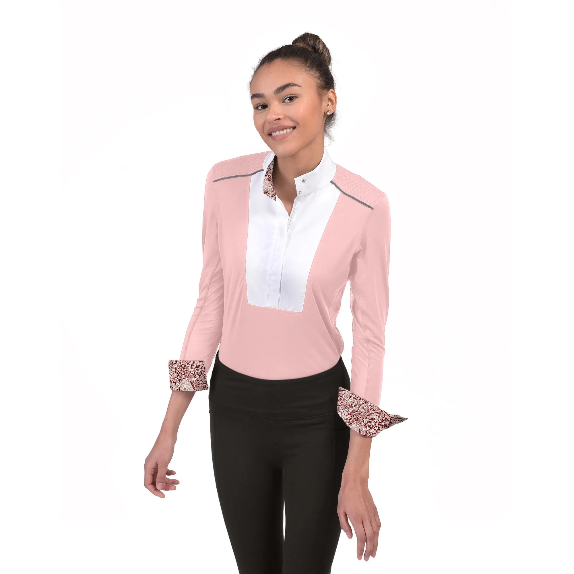 Chestnut Bay Sky Cool Liberty Ladies Show Shirt, Blush