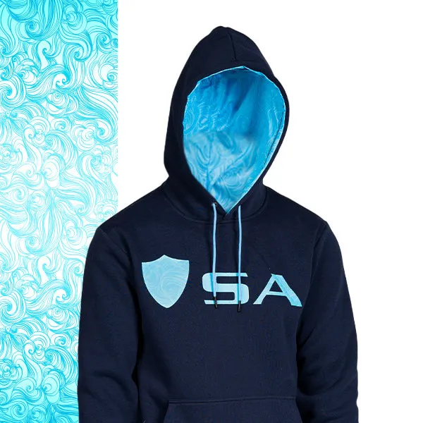 Classic Lined Hoodie | Tonal Tidal Waves PreOrder