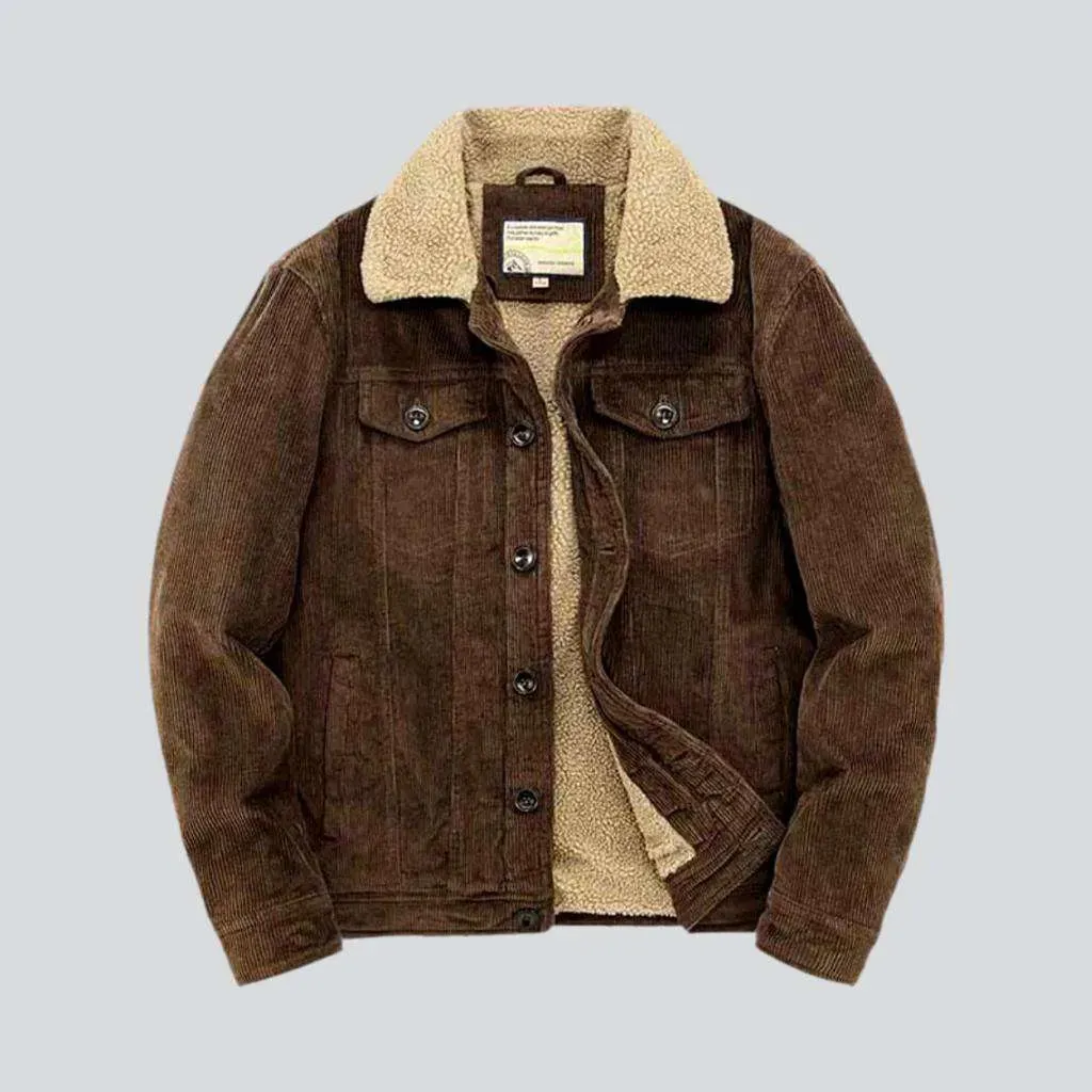 Color outwear men's jeans jacket