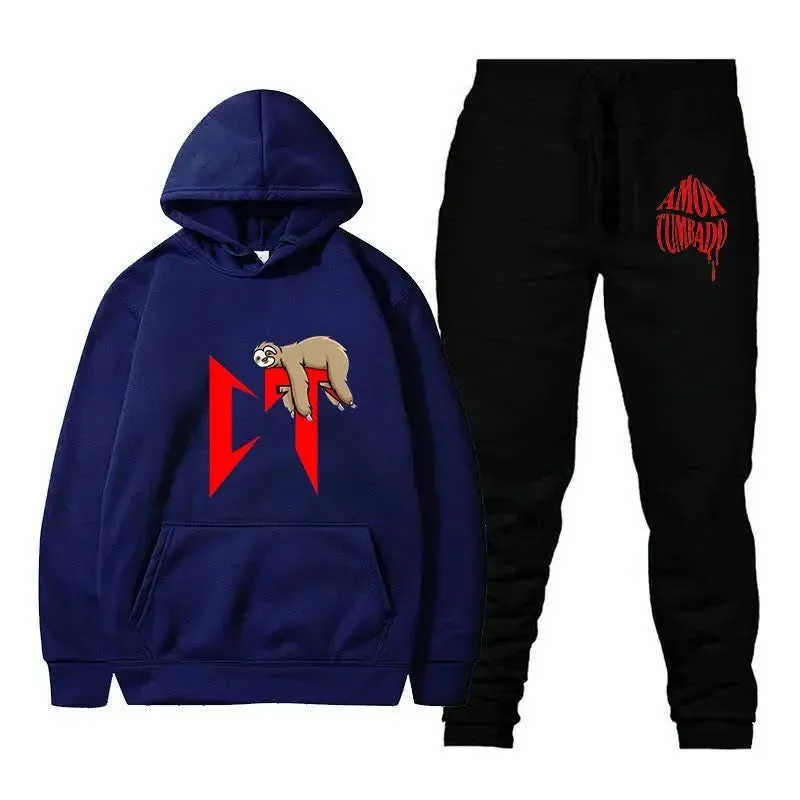 Corridos Tumbados Hoodies Set - Natanael Cano Men's & Women's Long Sleeve Sweatshirts | Casual Harajuku Streetwear Pullover