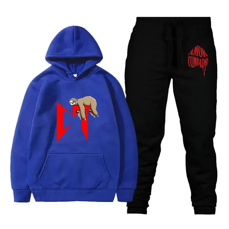 Corridos Tumbados Hoodies Set - Natanael Cano Men's & Women's Long Sleeve Sweatshirts | Casual Harajuku Streetwear Pullover
