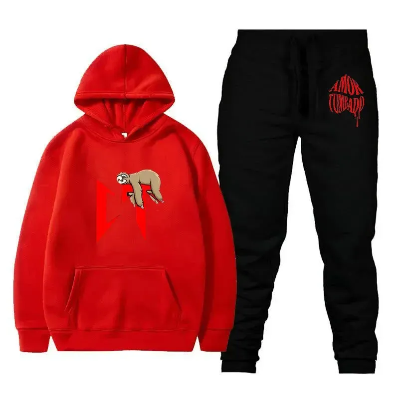 Corridos Tumbados Hoodies Set - Natanael Cano Men's & Women's Long Sleeve Sweatshirts | Casual Harajuku Streetwear Pullover