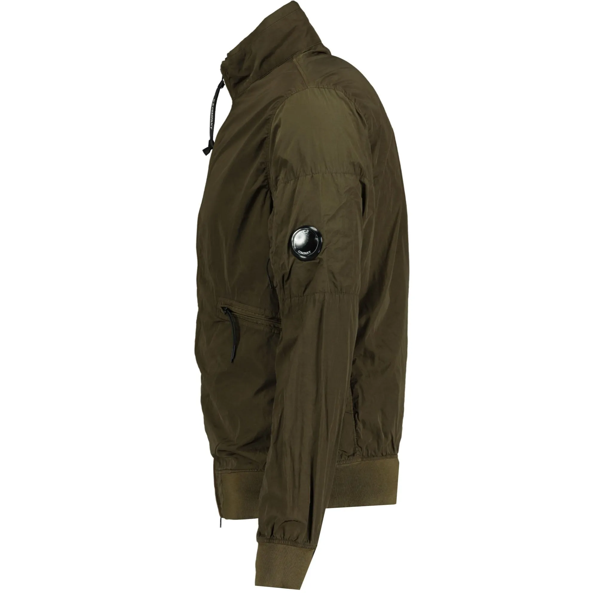 Cp Company Chrome-R Lens Bomber Jacket In Ivy Green