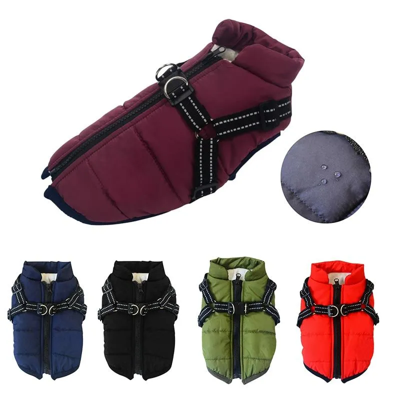 Dog Harness Coat - InfiniteWags Harness Dog Jacket