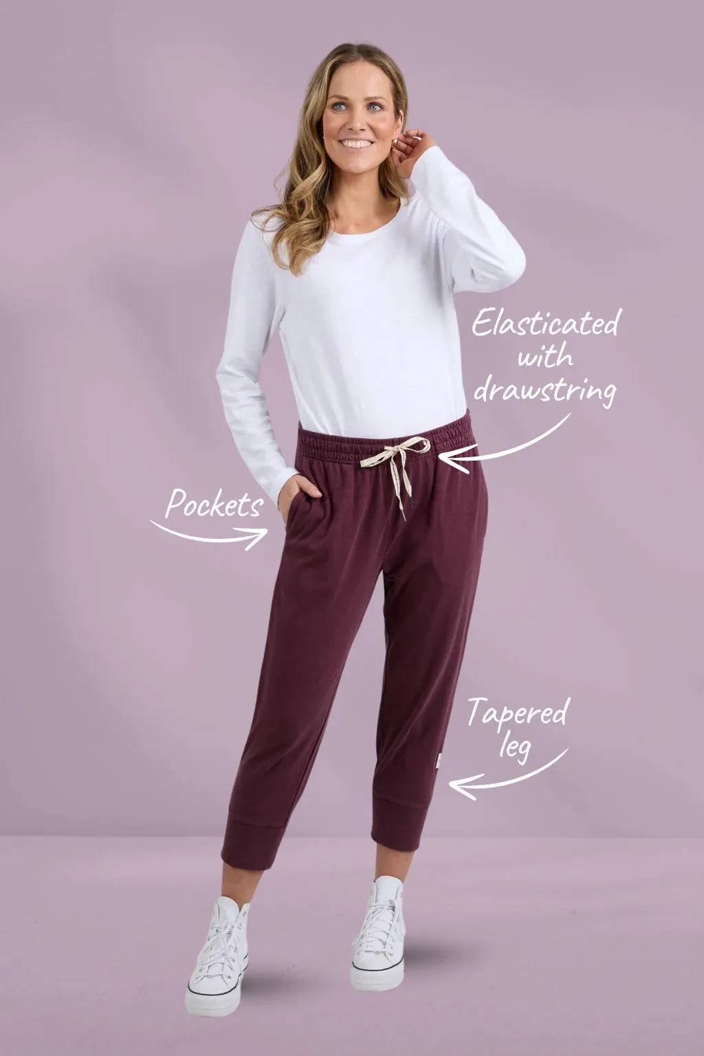 Elm Brunch Pants Merlot