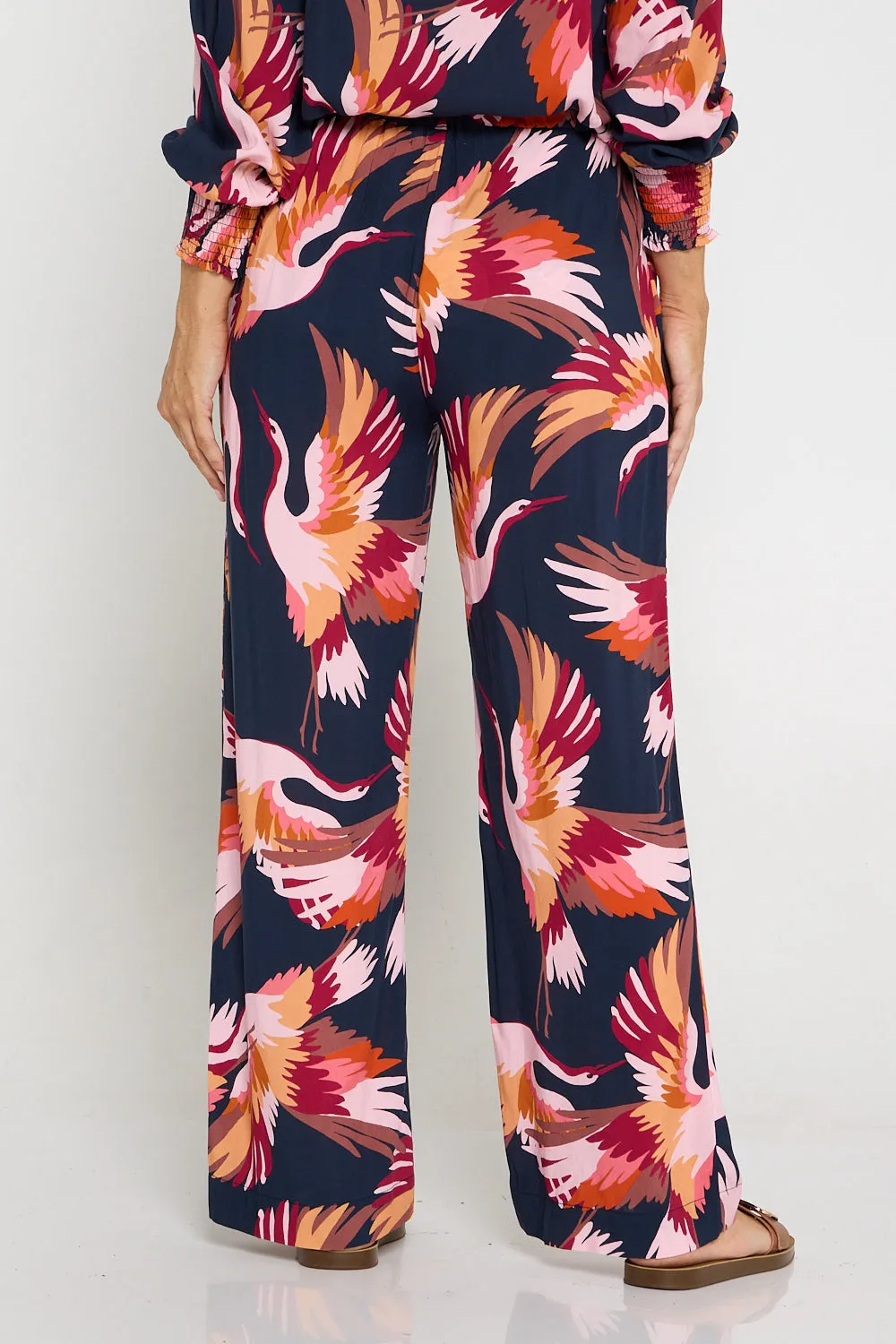 Elowyn Pants - Navy Crane