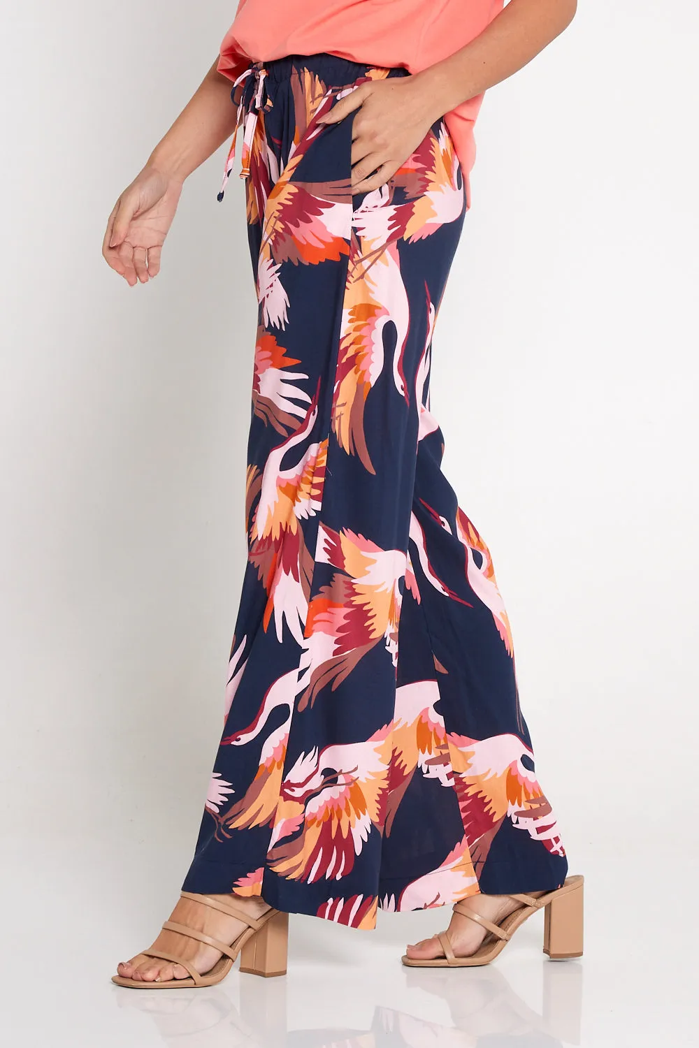 Elowyn Pants - Navy Crane