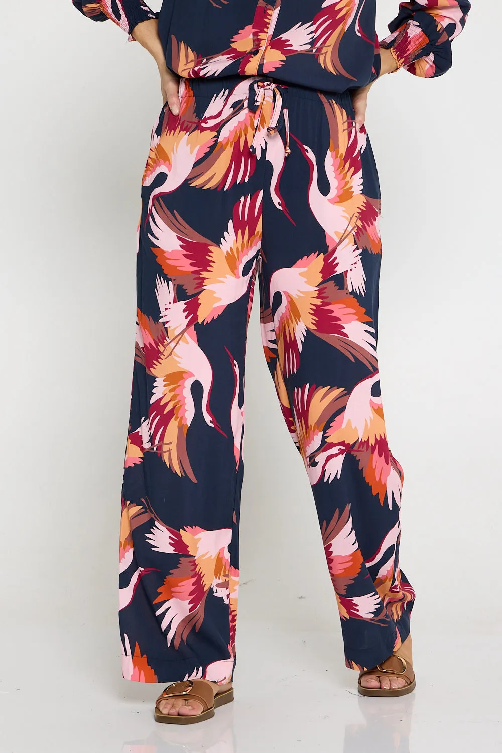 Elowyn Pants - Navy Crane
