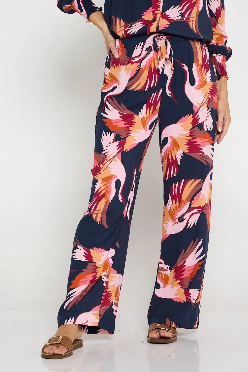 Elowyn Pants - Navy Crane