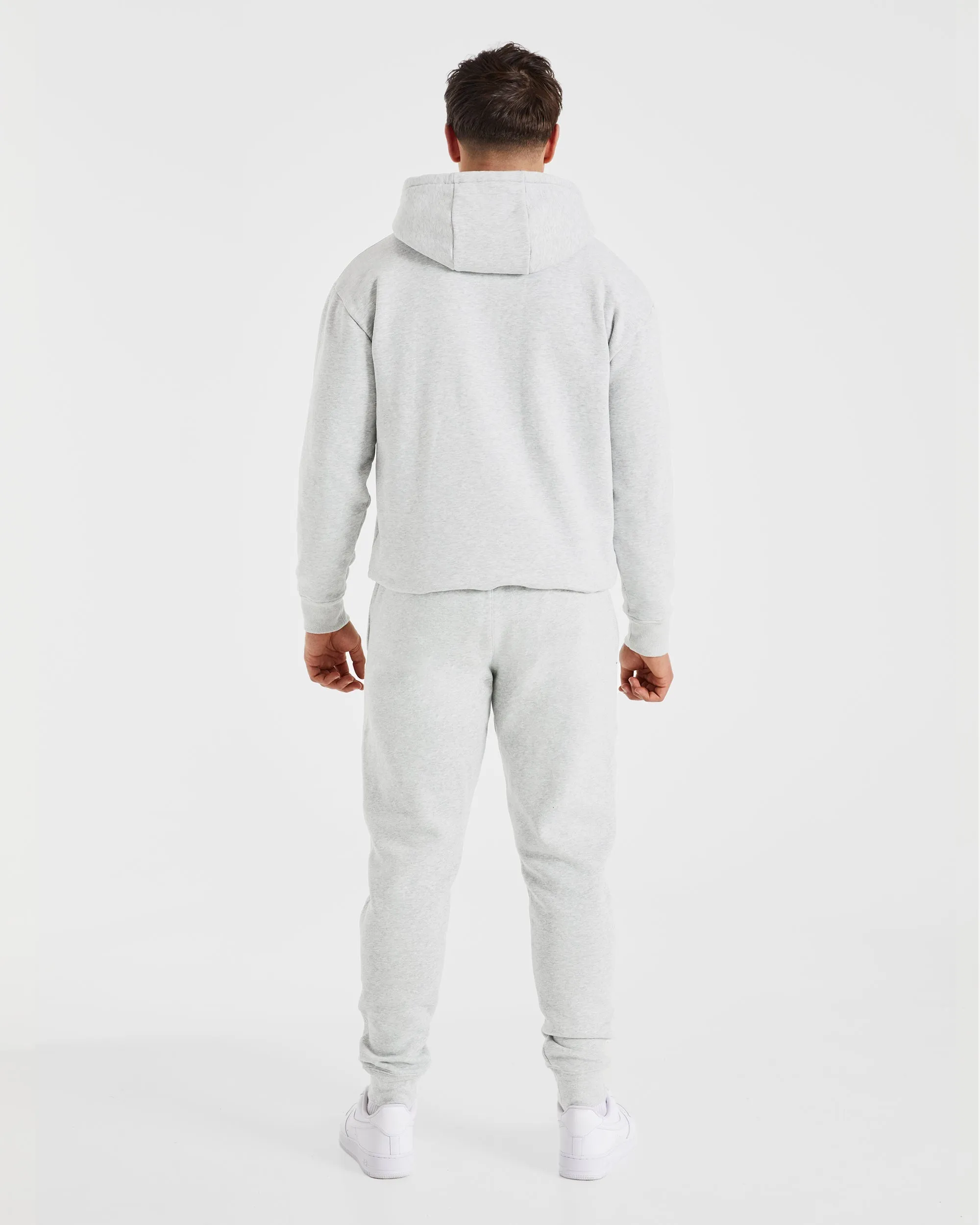Essential Hoodie - Grey Marl