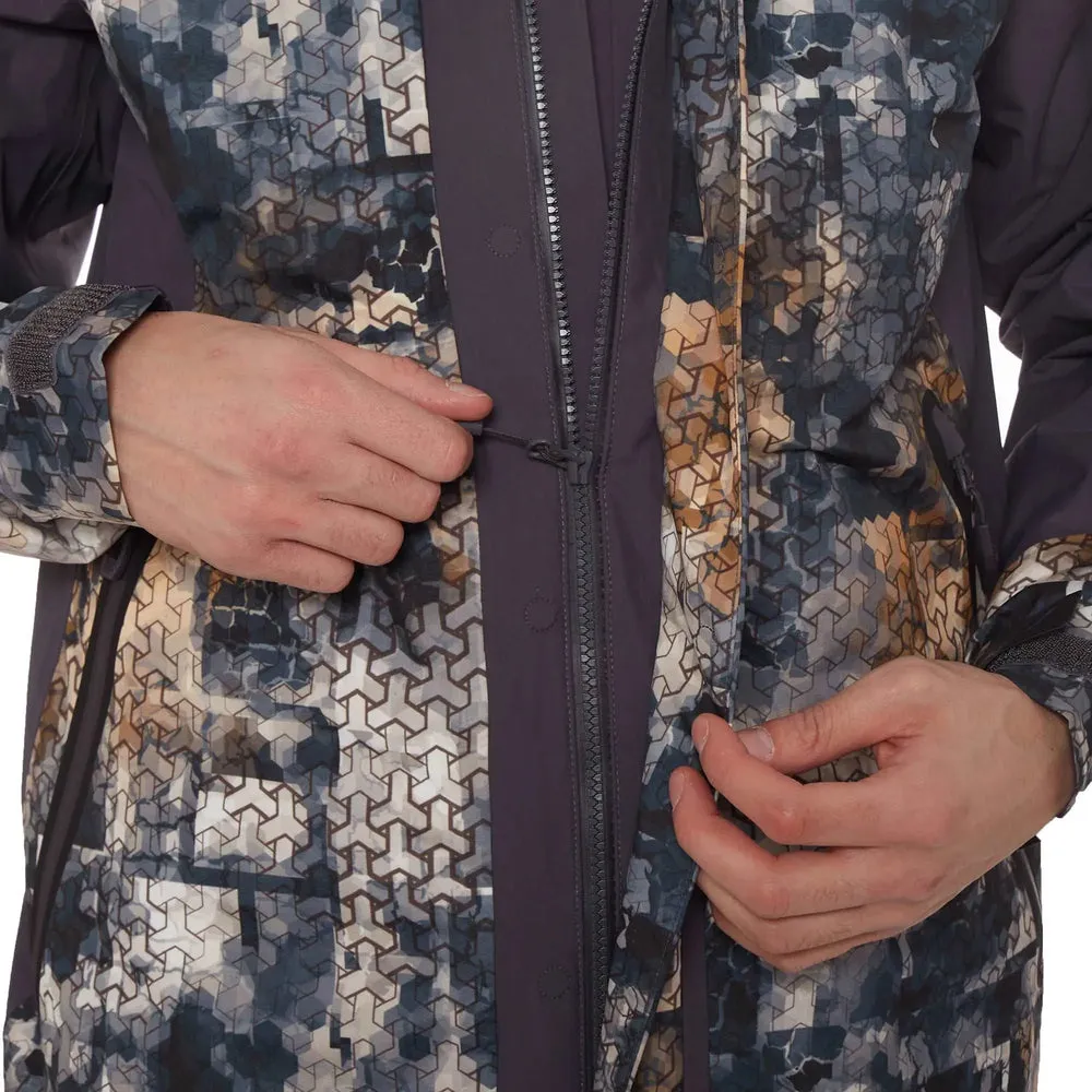 FHM Guard Competition Camo Rain Jacket Print Grey Orange 20000mm