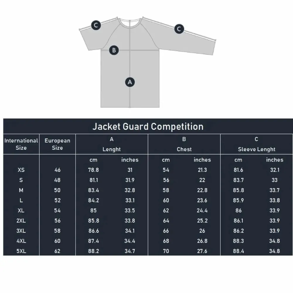 FHM Guard Competition Camo Rain Jacket Print Grey Orange 20000mm