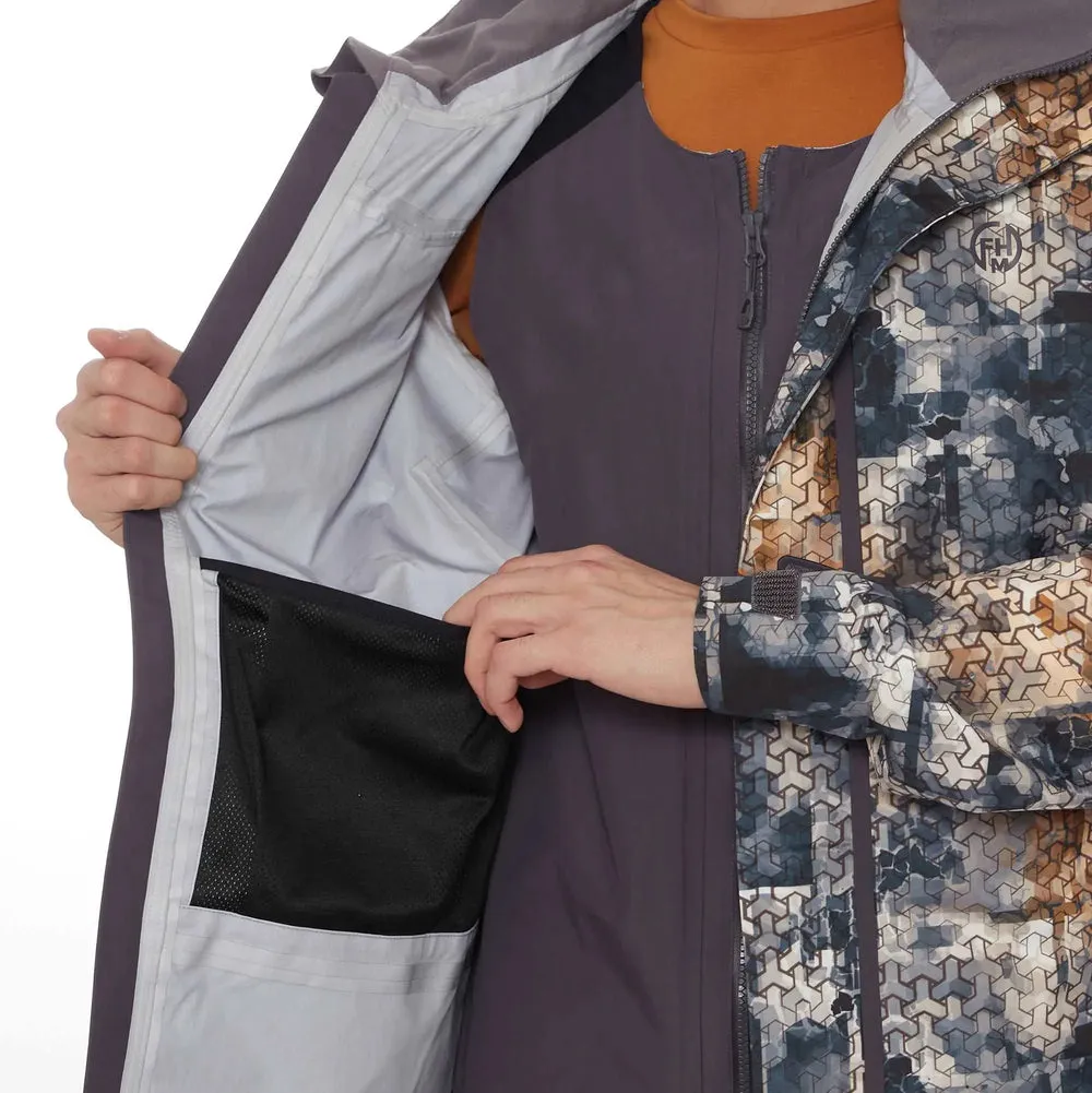 FHM Guard Competition Camo Rain Jacket Print Grey Orange 20000mm