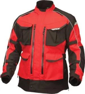 Fly Racing Terra Trek 4 Men's Red/Black Textile Jacket