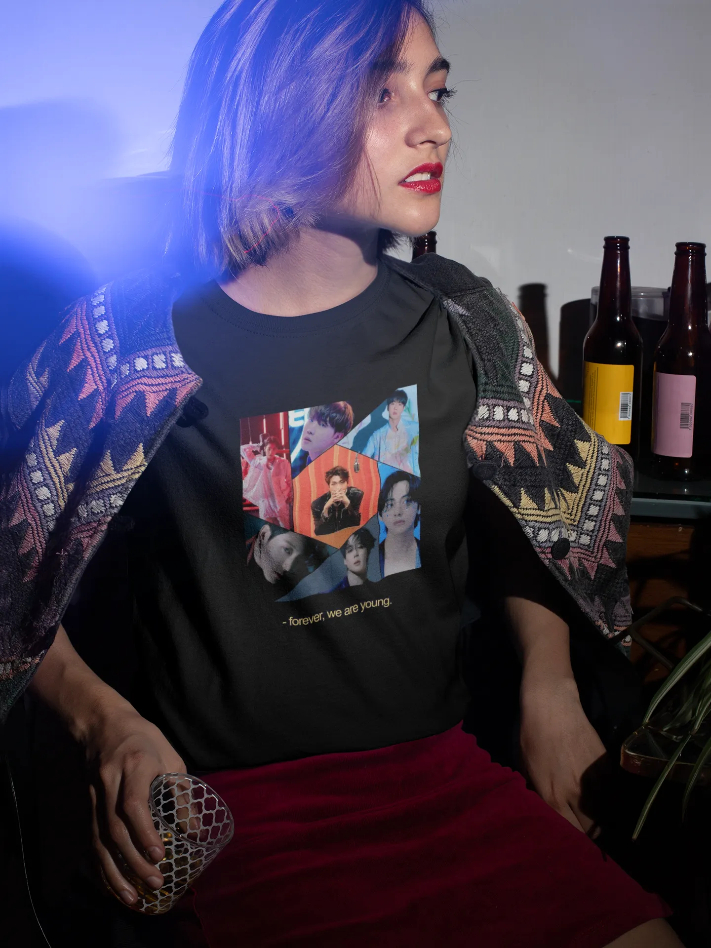 Forever We Are Young : BTS -HALF-SLEEVE CUSTOMIZED T-SHIRTS