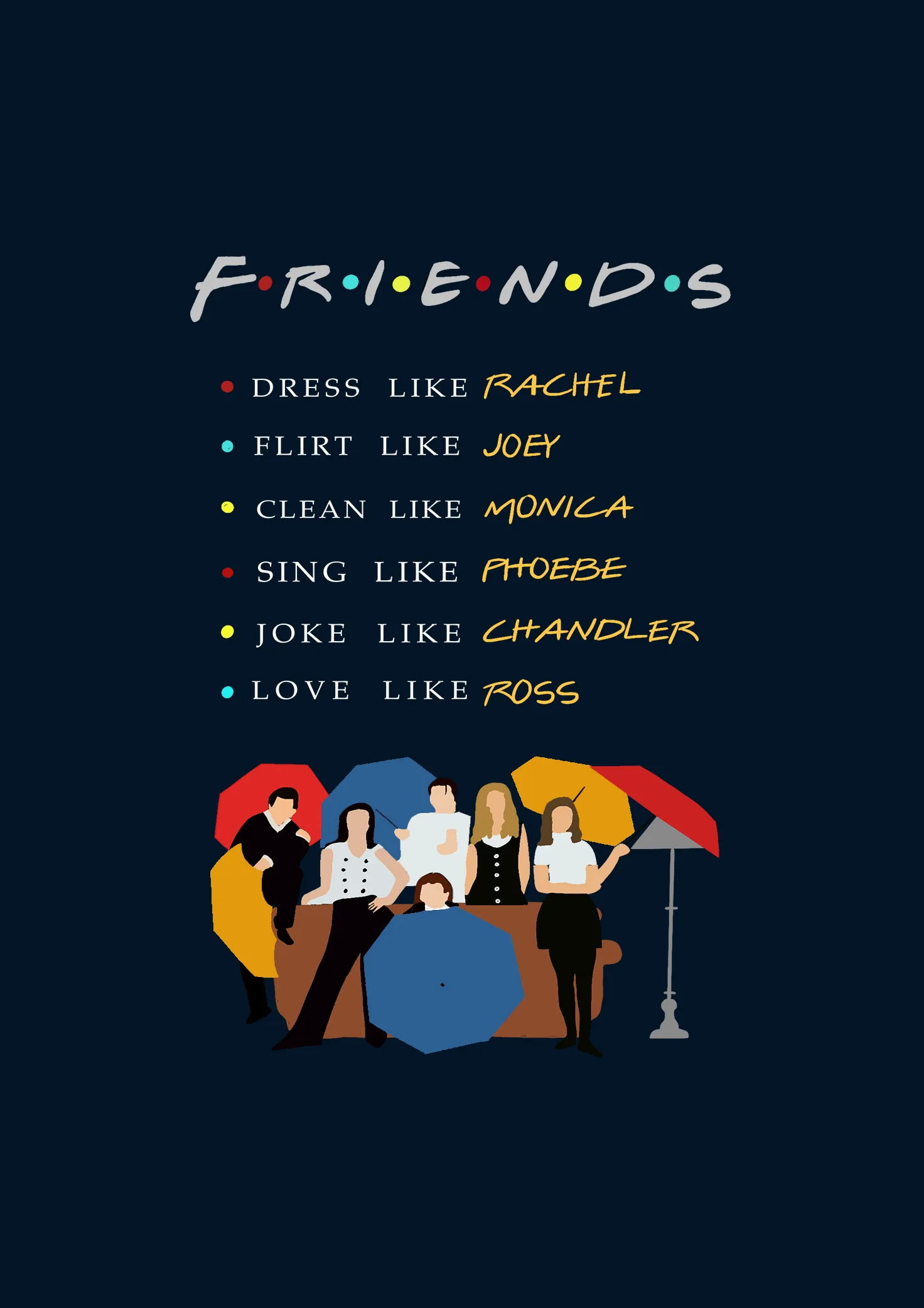 FRIENDS - HALF-SLEEVE T-SHIRT