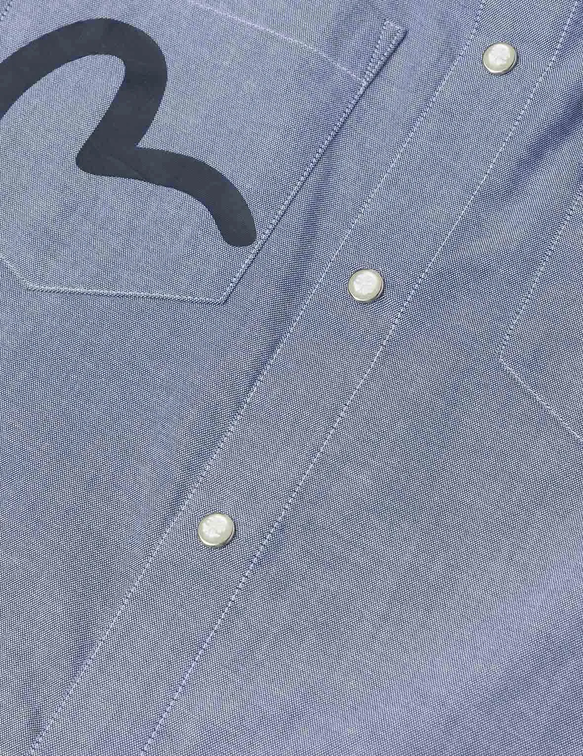 Half Kamon Embroidery and Print Relax Fit Shirt