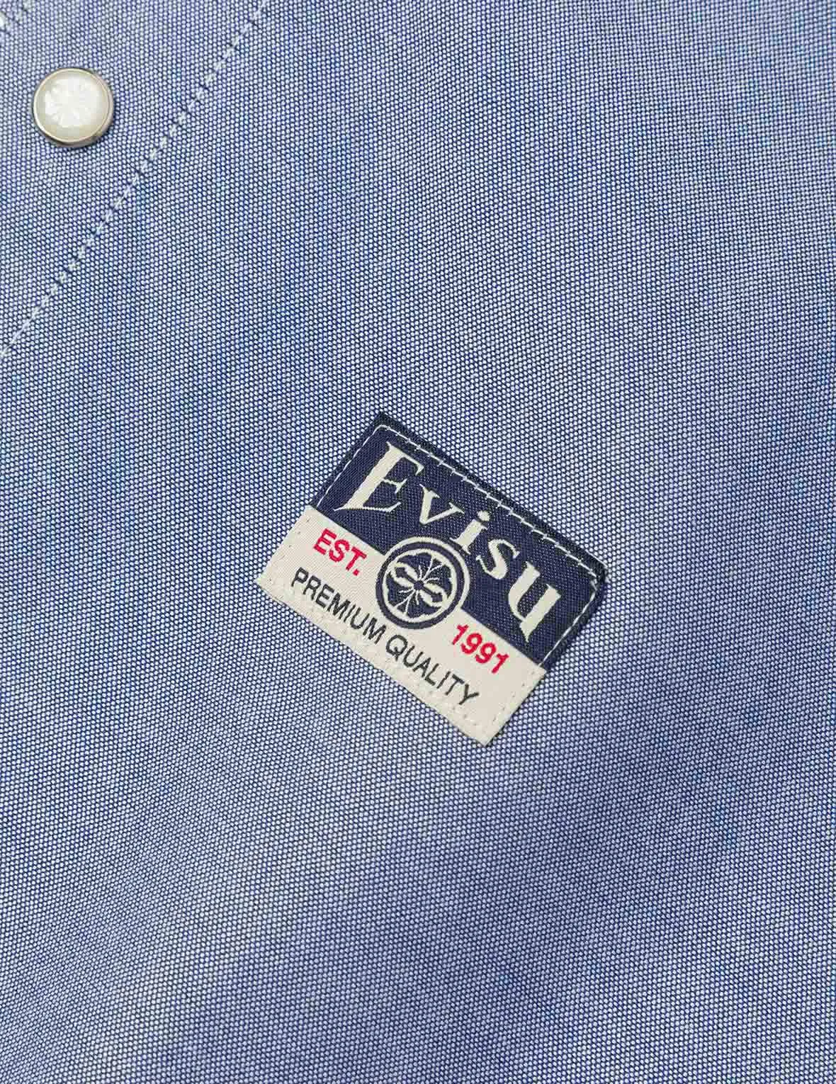 Half Kamon Embroidery and Print Relax Fit Shirt