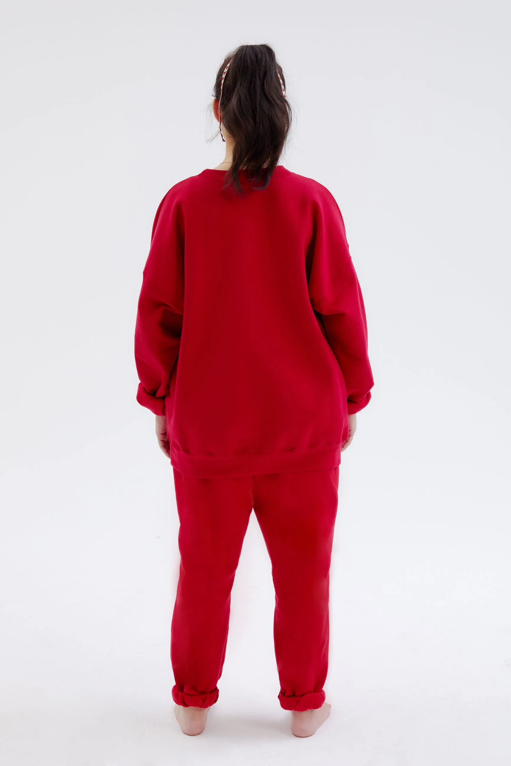 HERITAGE SWEATPANTS RUBY