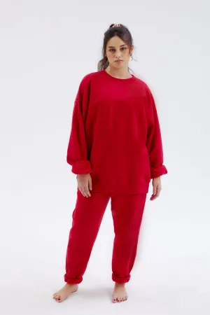 HERITAGE SWEATPANTS RUBY