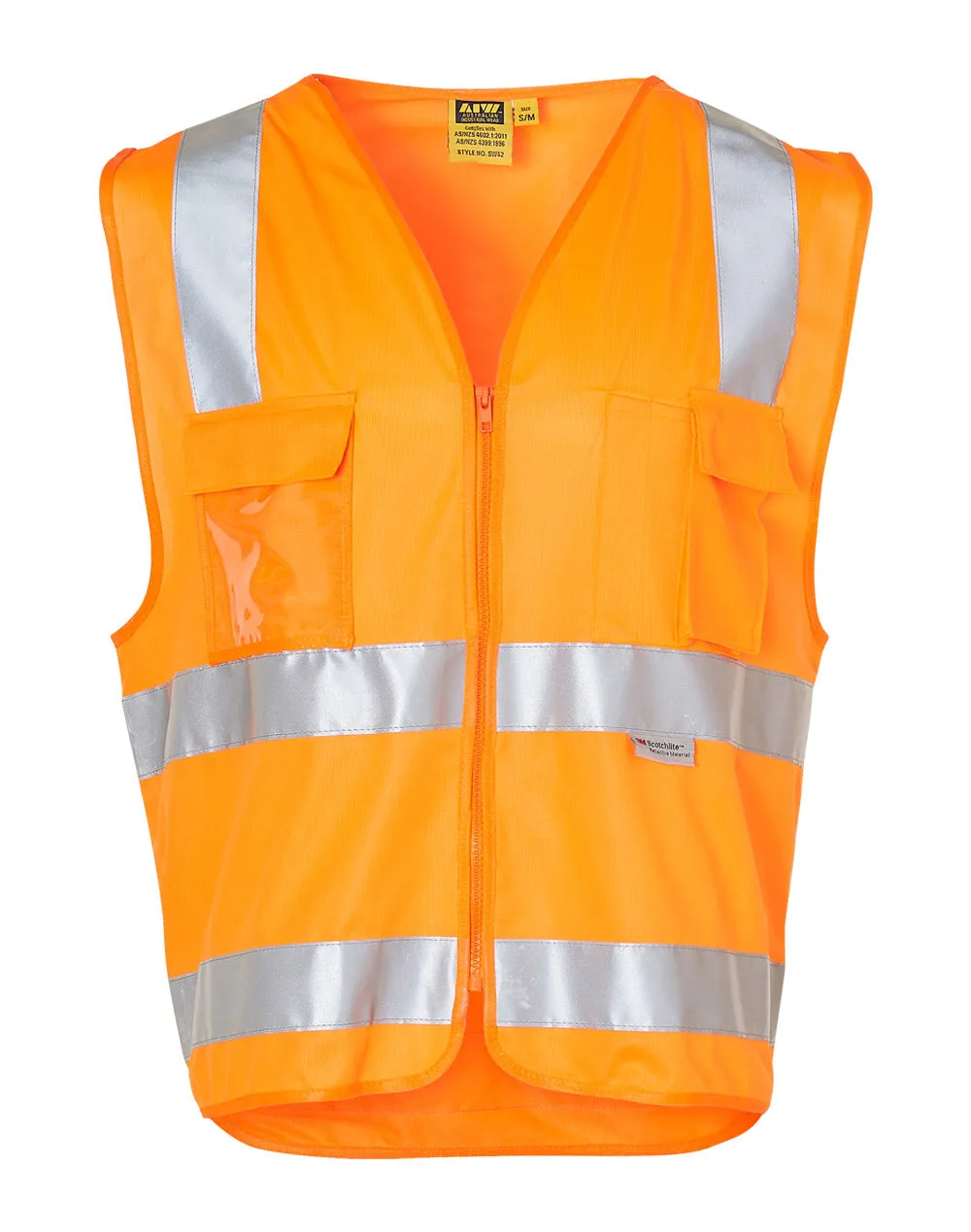 Hi-Vis SAFETY VEST With ID POCKET & 3M TAPES