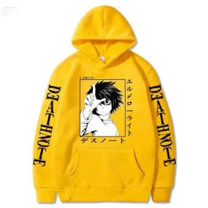 Hoodies  Japanese anime, death notes, creative new student casual hoodies