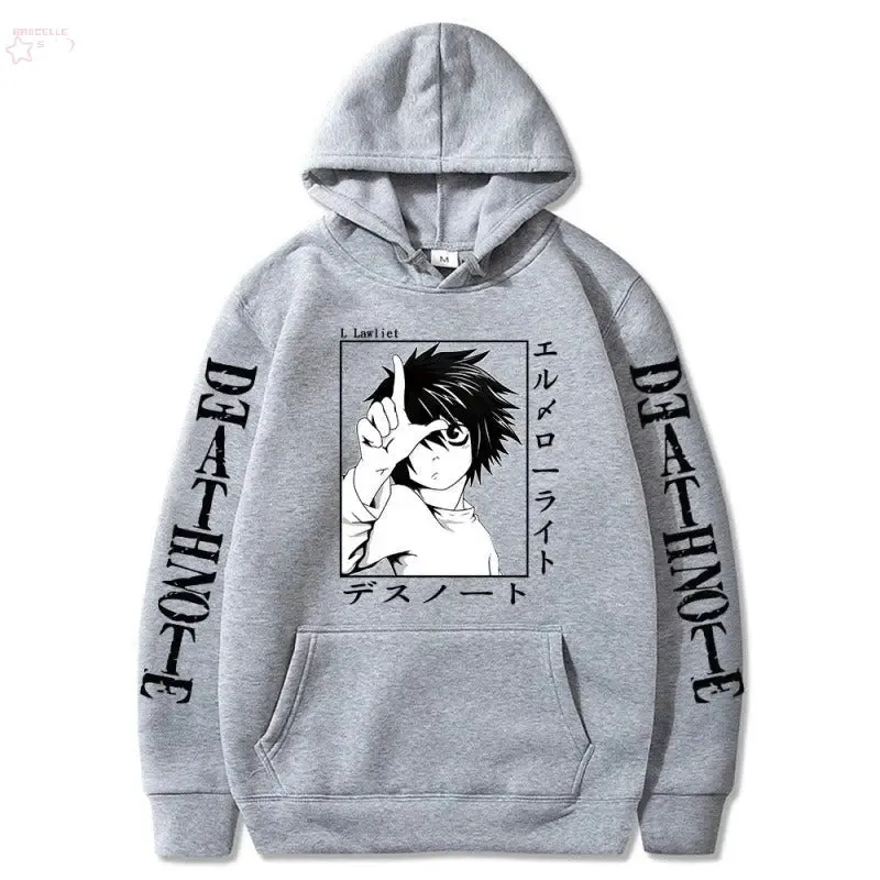 Hoodies  Japanese anime, death notes, creative new student casual hoodies