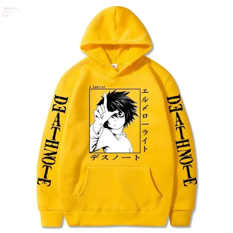 Hoodies  Japanese anime, death notes, creative new student casual hoodies