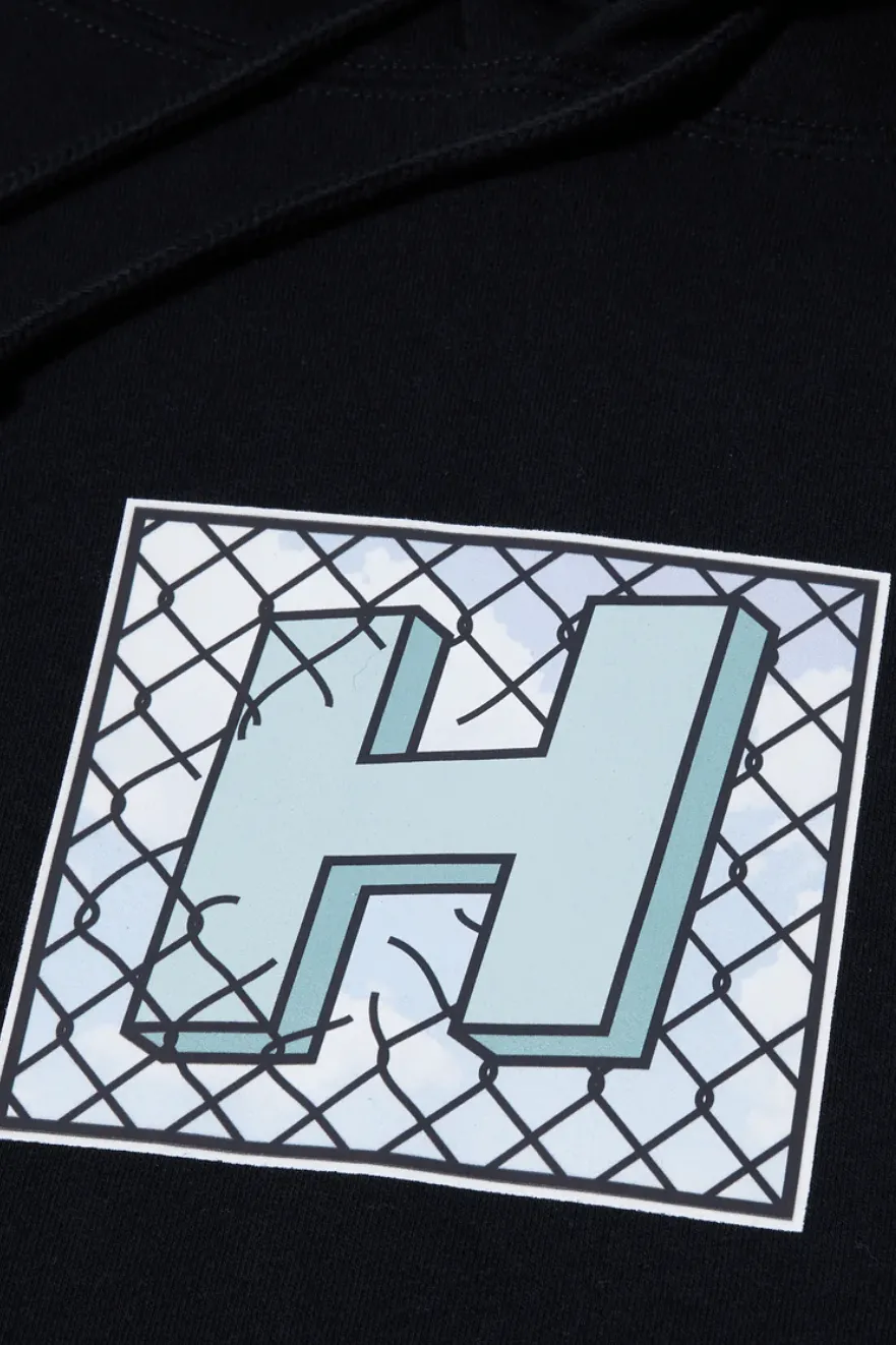 HUF TRESSPASS PULLOVER HOODIE - BLACK